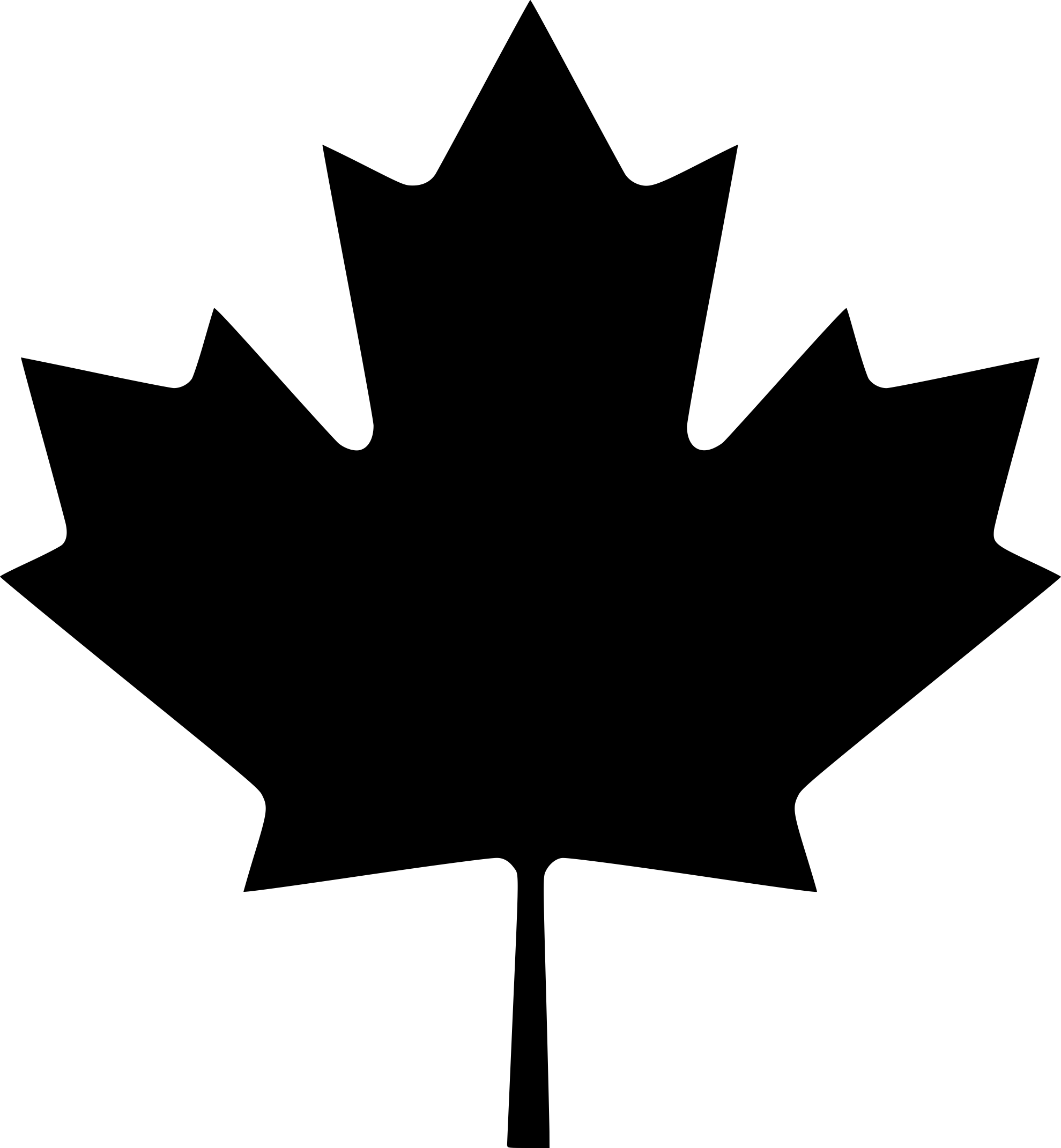 Maple Leaf Outline Drawing Svg Vector Free Vectors
